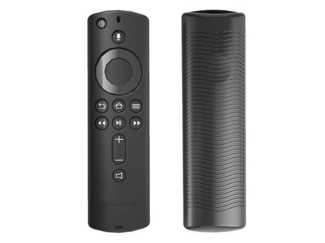 Non-slip Texture Washable Silicone Remote Control Cover for Amazon Fire TV Remote Controller (Black)