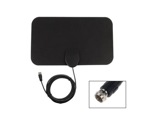 AN-1001 5dBi/25dBi Indoor HDTV Antenna with Dual-side Sticker, VHF170-230/UHF470-862MHz(Black)