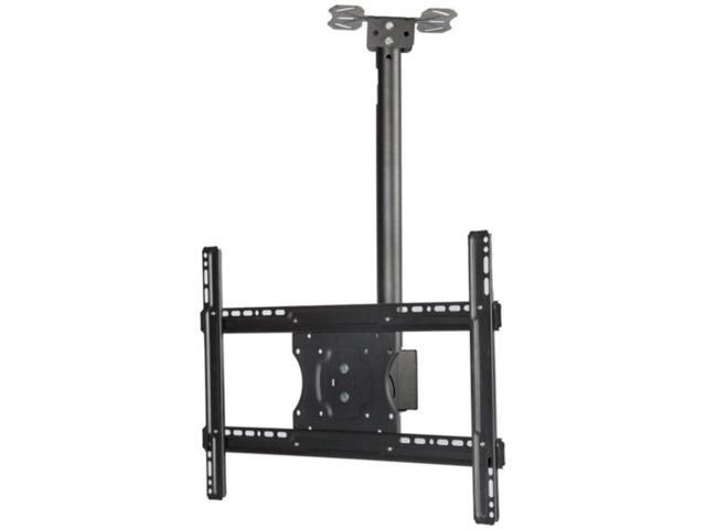 32-65 inch Universal Height & Angle Adjustable Single Screen TV Wall-mounted Ceiling Dual-use Bracket, Retractable Range: 0.5-2m