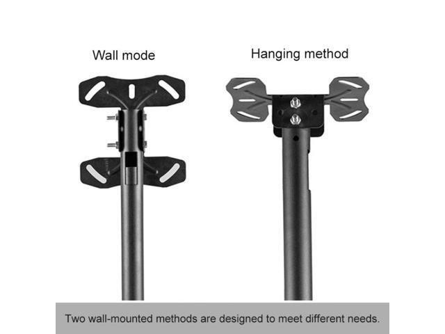 32-65 inch Universal Height & Angle Adjustable Single Screen TV Wall-mounted Ceiling Dual-use Bracket, Retractable Range: 0.5-2m