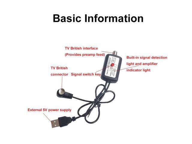 Secondary Signal Switcher High Gain Signal Boost Amplifier (Black)