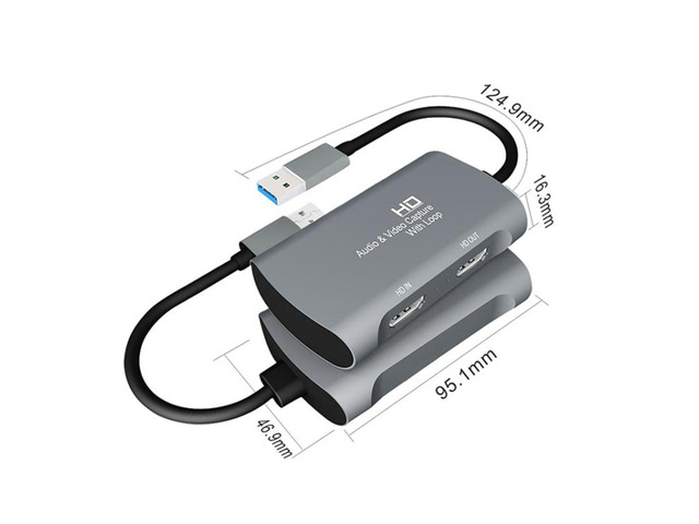 Z31 HDMI Female to HDMI Female + Audio + USB 2.0 Video Capture Box