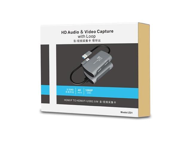 Z31 HDMI Female to HDMI Female + Audio + USB 2.0 Video Capture Box
