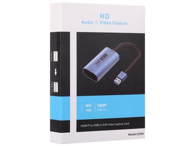 Z29D HDMI/F Female to USB 3.0/M Male HD Video Capture Card with Cable