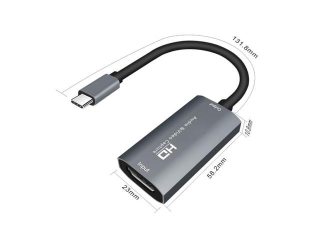 Z29A HDMI Female to USB-C / Type-C Male Video Audio Capture Box(Grey)