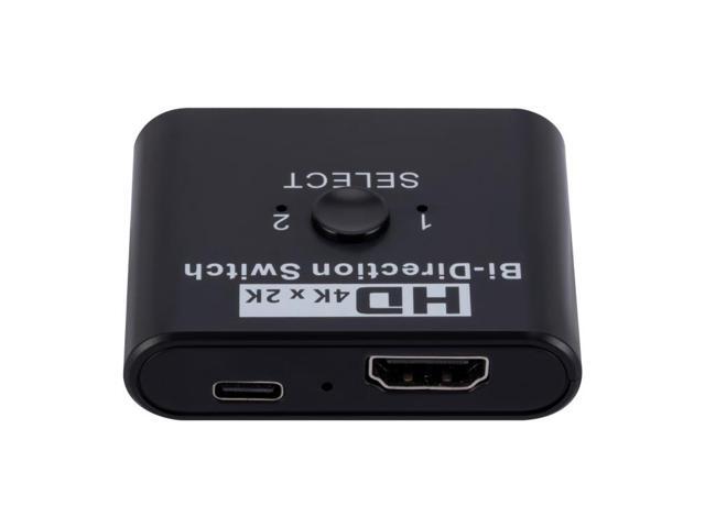 2 In 1 Out 4K HD Video Bi-Direction HDMI Switcher