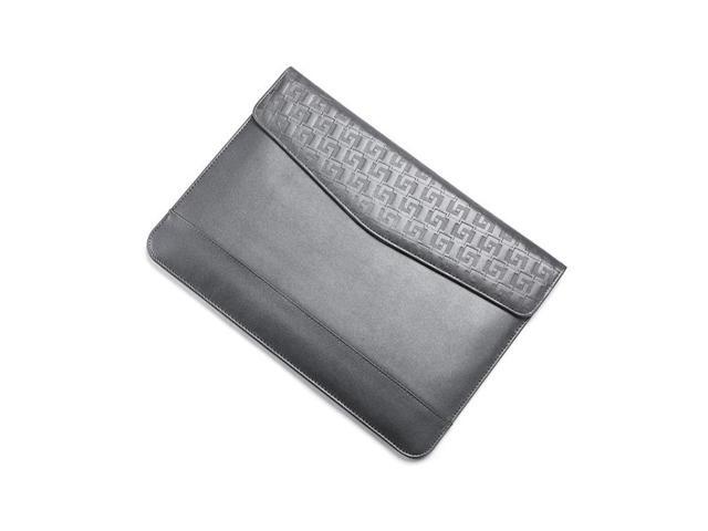 Horizontal Embossed Notebook Liner Bag Ultra-Thin Magnetic Holster, Applicable Model: 13-14 inch 13-14 inch (Gray)