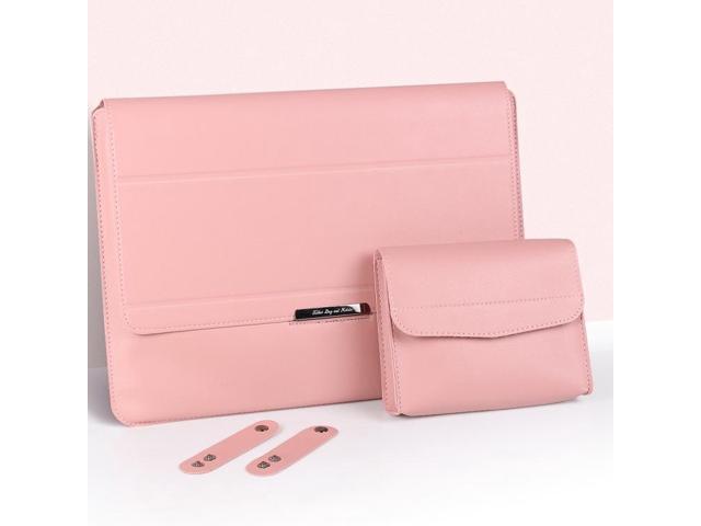 4 in 1 Universal Laptop Holder PU Waterproof Protection Wrist Laptop Bag, Size:13/14inch(Red) 13/14inch (Grey)