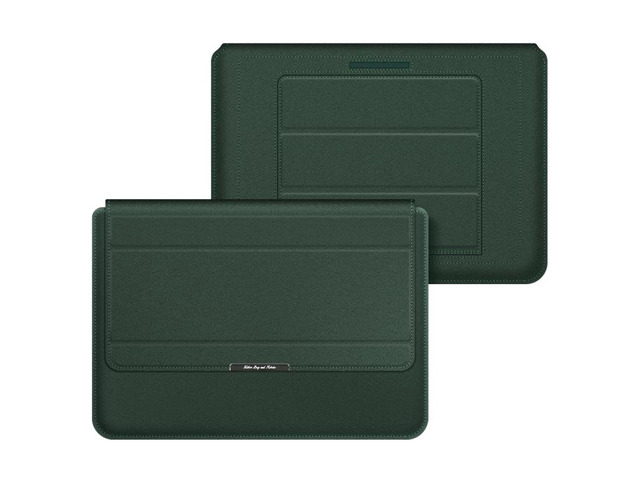 4 in 1 Universal Laptop Holder PU Waterproof Protection Wrist Laptop Bag, Size:13/14inch(Red) 13/14inch (Green)
