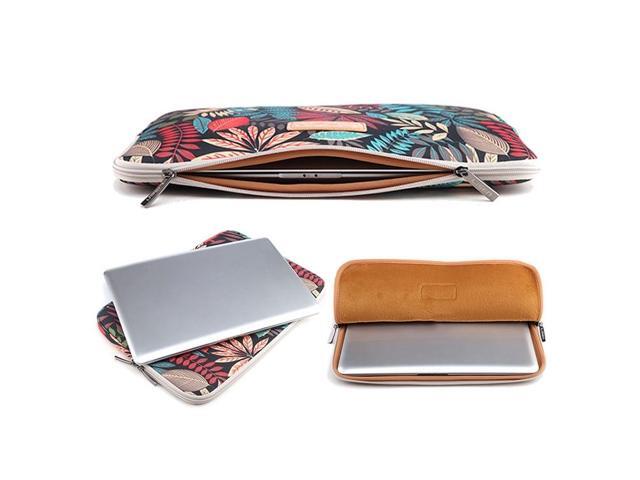 Lisen 6.0 inch Sleeve Case Colorful Leaves Zipper Briefcase Carrying Bag for Amazon Kindle (Black)