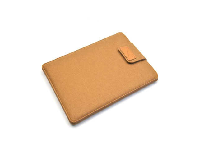 Vertical Felt Laptop Bag Tablet Sleeve Bag, Size: 13 Inch 13 Inch (Khaki)