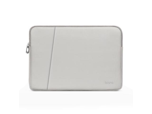 Baona BN-Q004 PU Leather Laptop Bag, Colour: Double-layer Gray, Size: 16/17 inch Gray 16/17 inch
