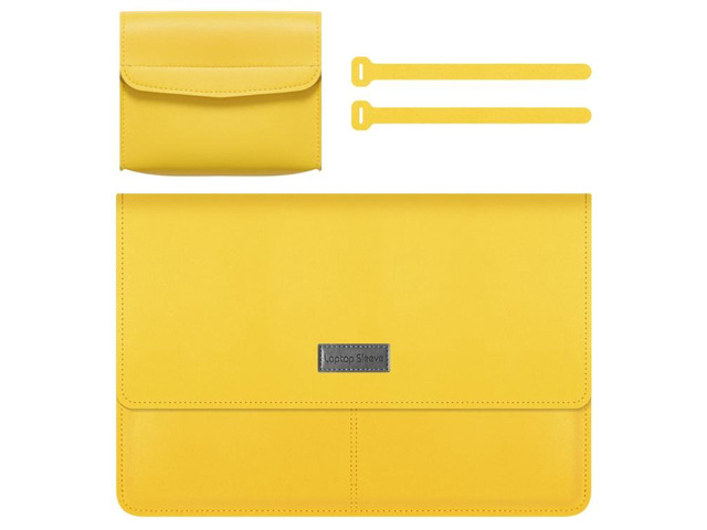 Litchi Pattern PU Leather Waterproof Ultra-thin Protection Liner Bag Briefcase L