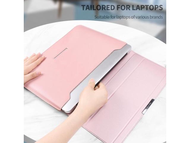 4 in 1 Universal Laptop Holder PU Waterproof Protection Wrist Laptop Bag, Size: 17 inch (Red)