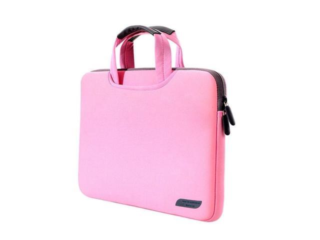 12 inch Portable Air Permeable Handheld Sleeve Bag for MacBook, and other Laptops, Size:32x21x2cm (Pink)