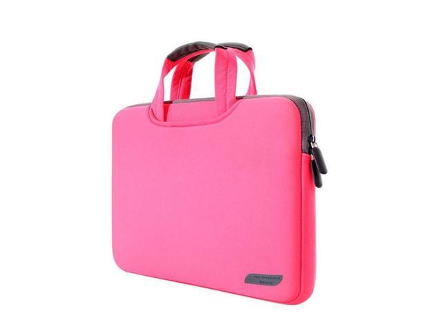 12 inch Portable Air Permeable Handheld Sleeve Bag for MacBook, and other Laptops, Size:32x21x2cm (Magenta)