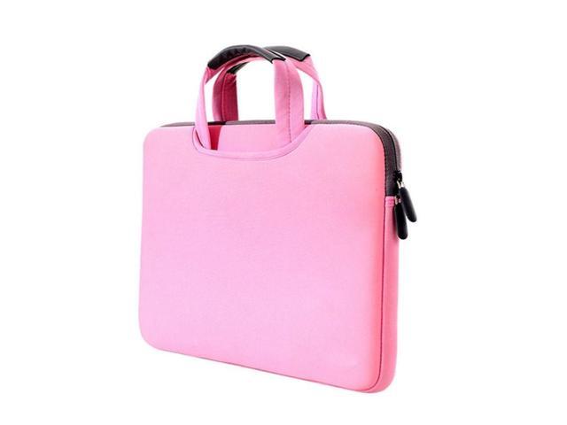 15.4 inch Portable Air Permeable Handheld Sleeve Bag for MacBook Air / Pro, and other Laptops, Size: 38x27.5x3.5cm (Pink)