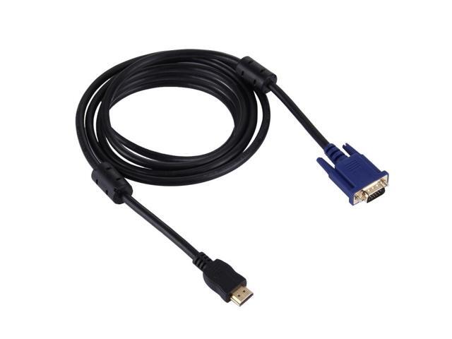 HDMI Male to VGA Male 15PIN Video Cable(Black)