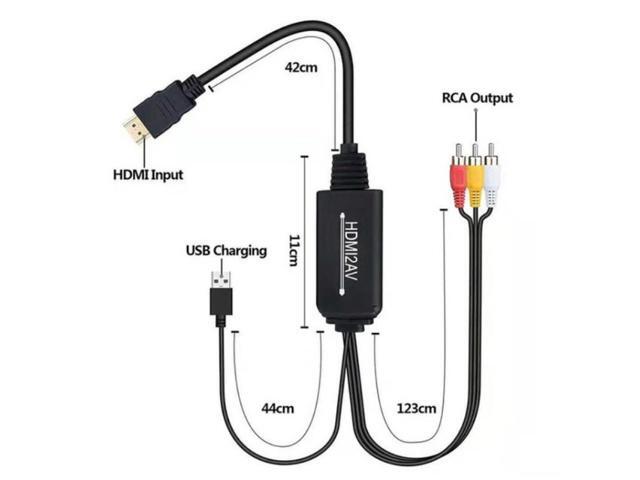 RL-HTAL1 HDMI to AV Converter Specification Male to Male Confinement + HDMI Converter Male to Male Confinement + HDMI Converter