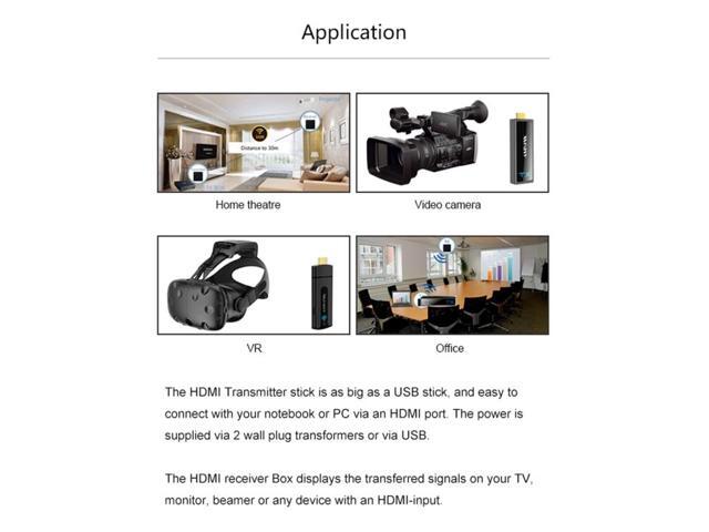 Measy W2H Nano 1080P HDMI 1.4 3D Wireless HDMI Audio Video Transmitter Receiver Extender, Transmission Distance: 30m, AU Plug
