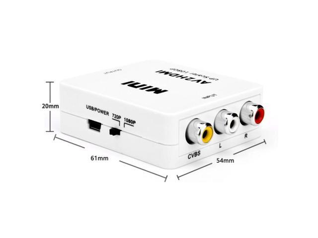 Mini CVBS/L+R Audio to HDMI Converter Adapter