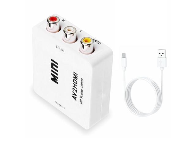 Mini CVBS/L+R Audio to HDMI Converter Adapter