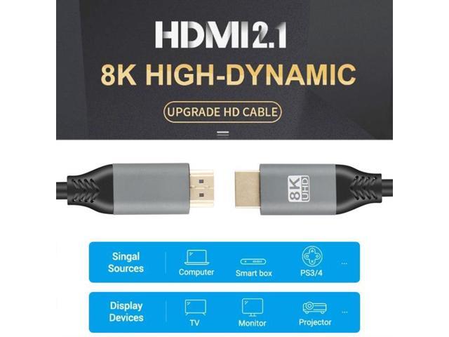 HDMI2.1 8K 120Hz High Dynamic HD Cable, Cable Length:2m 120Hz 2m