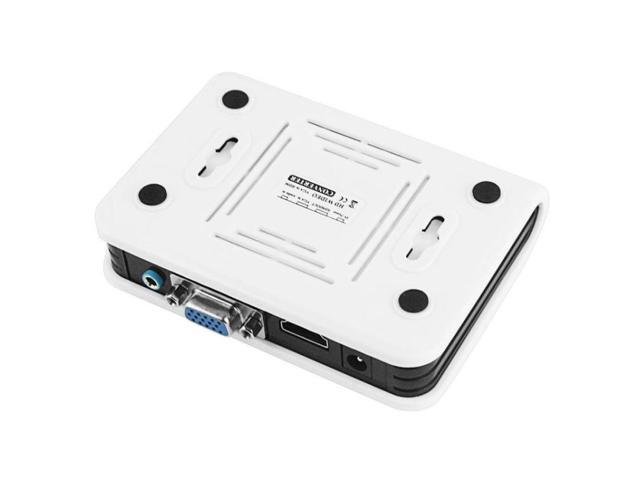 1080P HDMI to VGA adapter Digital to Analog Video Audio Converter Cable for Xbox 360 PS3 PS4 PC Laptop TV Box Projector(White)