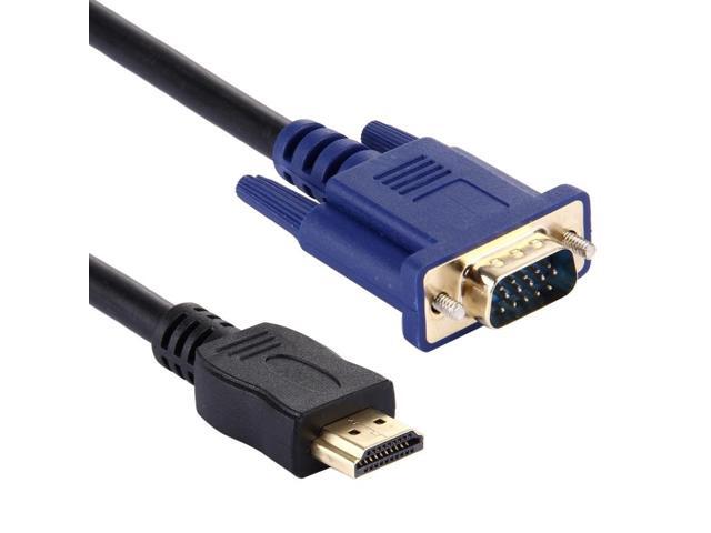 1.8m HDMI Male to VGA Male 15PIN Video Cable(Black)