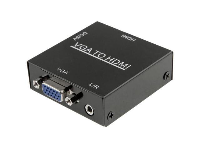 HD 1080P HDMI Mini VGA to HDMI Scaler Box Audio Video Digital Converter Adapter for PC / HDTV