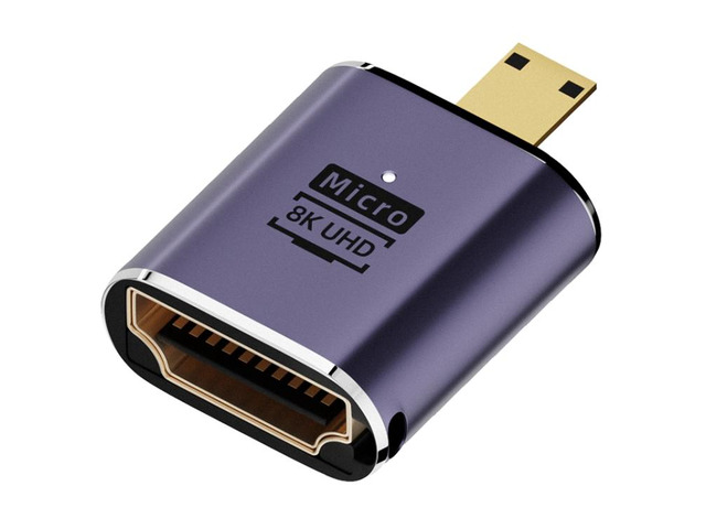 D8K-01 8K HDMI 2.1 to Micro HDMI Adapter D8K-01