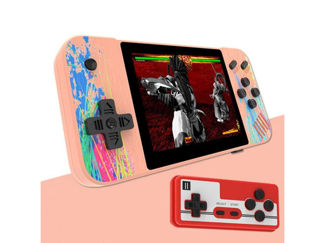 G3 Macaron 3.5 inch Screen Handheld Game Console for Dual Players Built-in 800 G