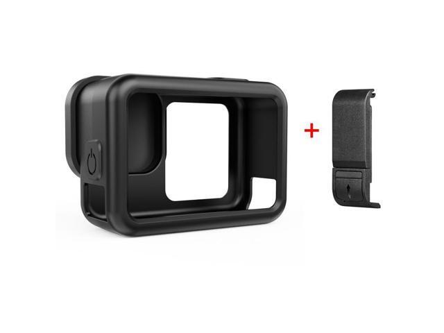 For GoPro HERO13 Black PULUZ Silicone Protective Case Side Interface Cover with Wrist Strap & Lens Cover (Black)