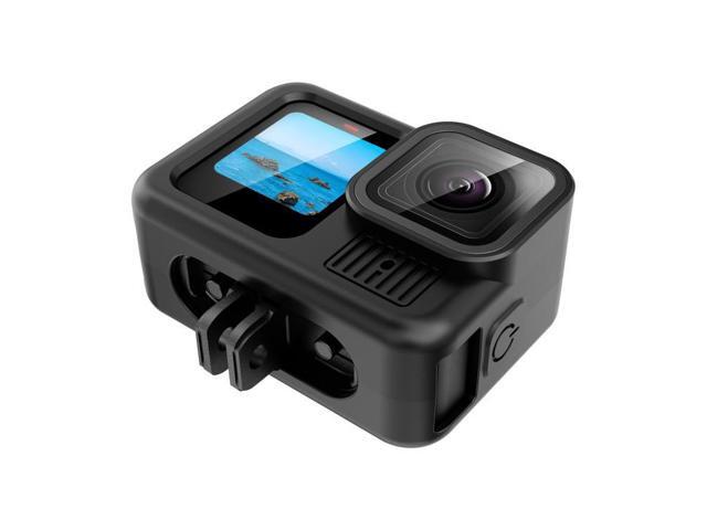 For GoPro HERO13 Black PULUZ Silicone Protective Case Side Interface Cover with Wrist Strap & Lens Cover (Black)