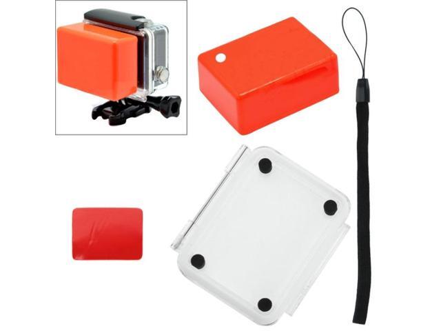 Floaty Sponge Waterproof Case Backdoor Cover with Adhesive Sticker + Lanyard for SJ4000 / SJ5000 / SJ6000