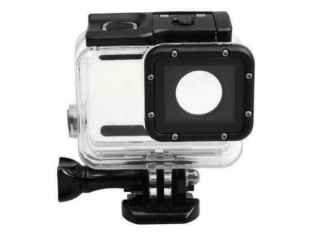 For GoPro HERO5 30m Waterproof PC & ABS Housing Protective Case + Touch Back Cover with Buckle Basic Mount & Long Screw, Backcover Size: 7 x 6 cm