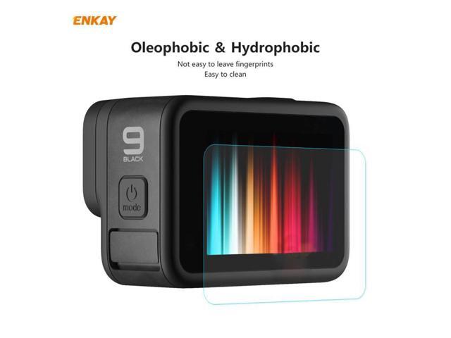 For GoPro HERO9 ENKAY Hat-Prince 3 in 1 0.2mm 9H 2.15D Protective Camera Lens and Screen Tempered Glass Film