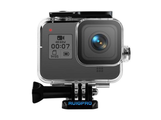 RUIGPRO for GoPro HERO8 Black 45m Waterproof Housing Protective Case with Buckle Basic Mount & Screw(Transparent)