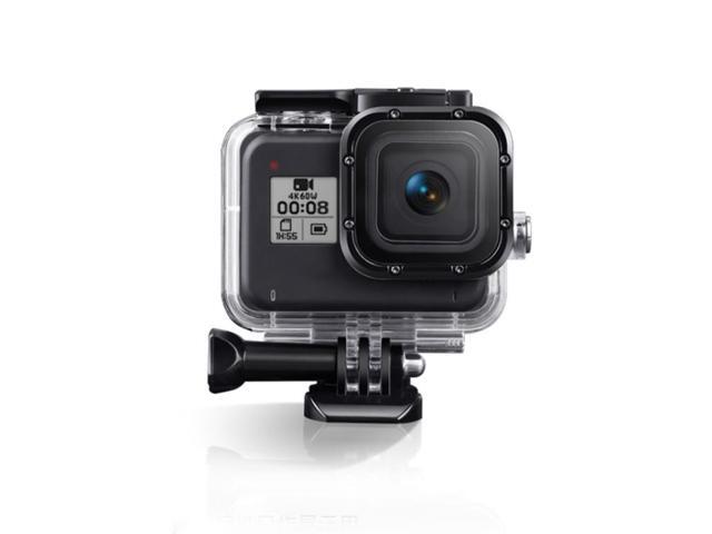 For GoPro HERO8 Black 45m Waterproof Housing Protective Case with Buckle Basic Mount & Screw & Floating Bobber Grip & Strap & Anti-Fog...