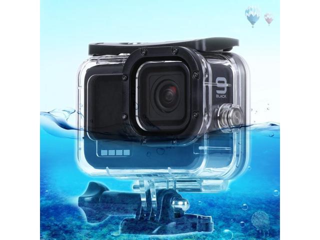 45m Waterproof Housing Protective Case with Buckle Basic Mount & Screw For GoPro HERO10 Black / HERO9 Black