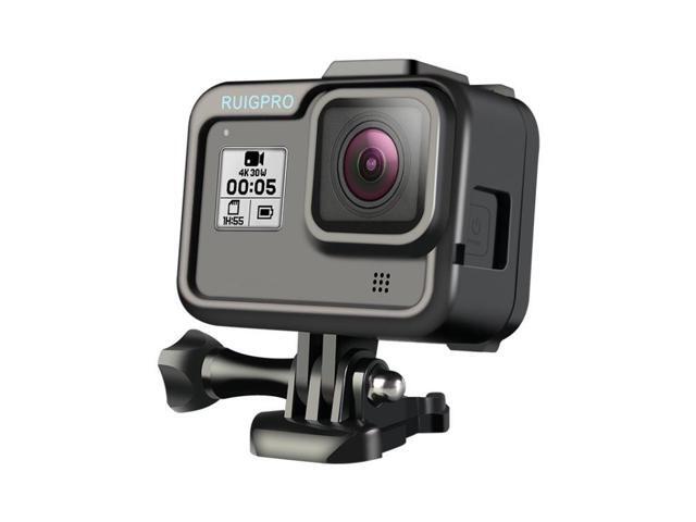 RUIGPRO for GoPro HERO8 Black Standard Border PC ABS Frame Mount Protective Case(Black)