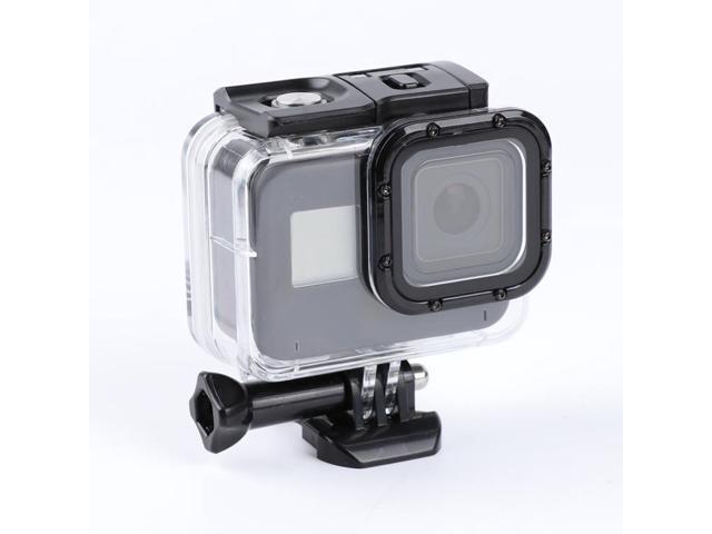 For GoPro HERO8 Black 45m Waterproof Housing Protective Case with Buckle Basic Mount & Screw (Transparent)