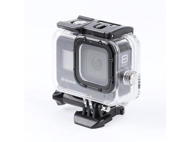For GoPro HERO8 Black 45m Waterproof Housing Protective Case with Buckle Basic Mount & Screw (Transparent)