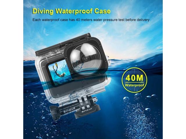 PULUZ 40m Waterproof Housing Protective Case with Buckle Basic Mount & Screw for GoPro HERO12 Black /11 Black /11 Black Mini /10 Black /9 Black Max...