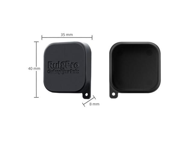 RUIGPRO for GoPro HERO10 Black / HERO9 Black Soft Rubber Scratch-resistant Camera Lens Protective Cap Cover (Black)