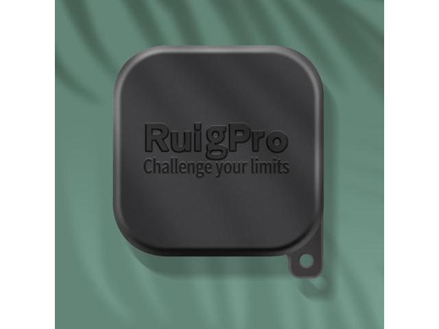 RUIGPRO for GoPro HERO10 Black / HERO9 Black Soft Rubber Scratch-resistant Camera Lens Protective Cap Cover (Black)