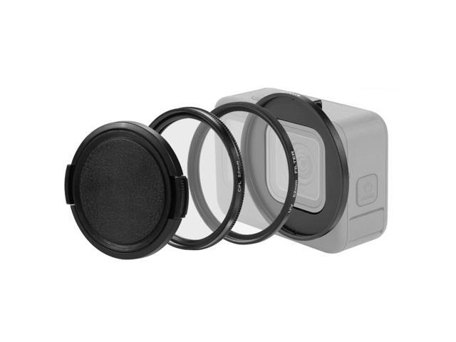 PULUZ 52mm CPL + UV Lens Filter with Adapter Ring for GoPro HERO12 Black /11 Black /11 Black Mini /10 Black /9 Black