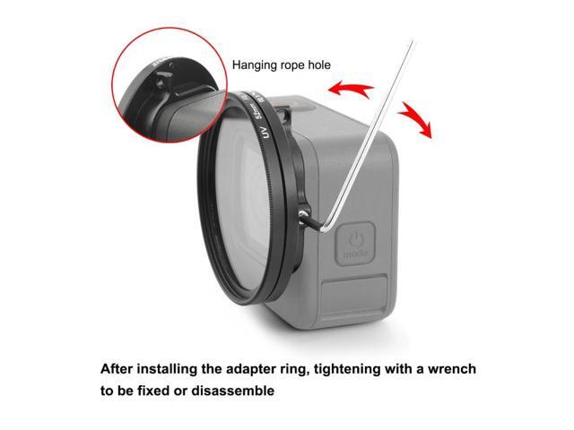 PULUZ 52mm CPL + UV Lens Filter with Adapter Ring for GoPro HERO12 Black /11 Black /11 Black Mini /10 Black /9 Black