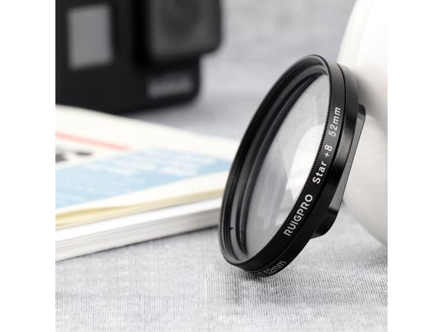 RUIGPRO for GoPro HERO 7/6 /5 Professional 52mm 8X Star Effect Lens Filter with Filter Adapter Ring & Lens Cap