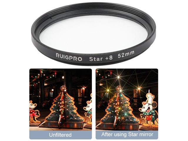 RUIGPRO for GoPro HERO 7/6 /5 Professional 52mm 8X Star Effect Lens Filter with Filter Adapter Ring & Lens Cap